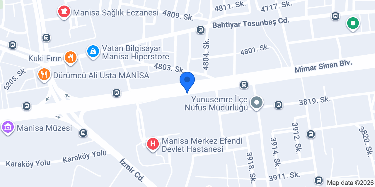 Manisa Prefabrik ve Çelik Ev konumu