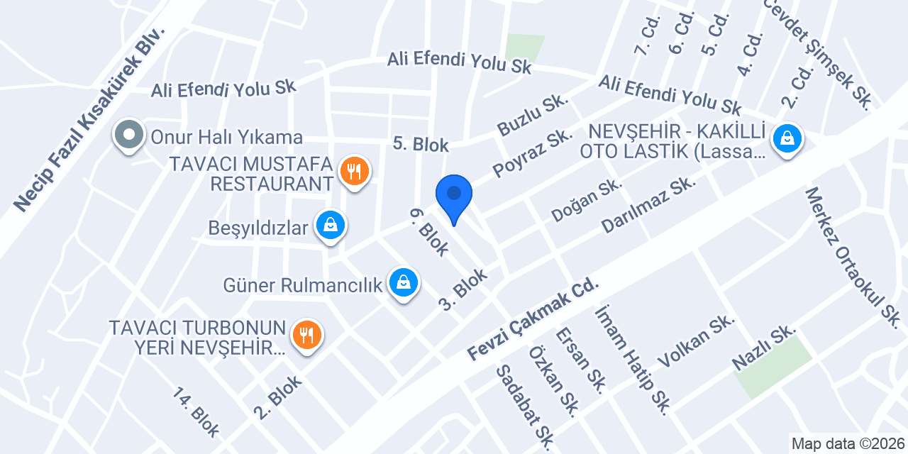Tomris Oto Kurtarma konumu