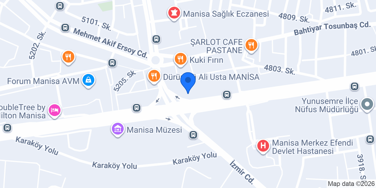Yataş Bedding I Manisa konumu