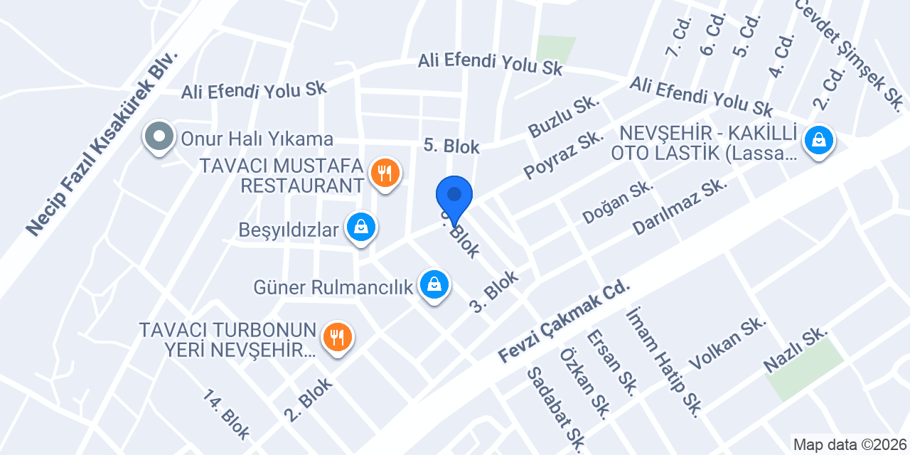 AUTOGARAJ konumu