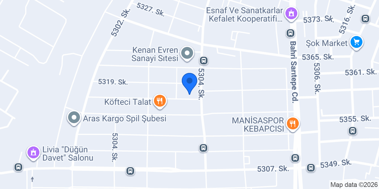 Şahan Oto servis konumu