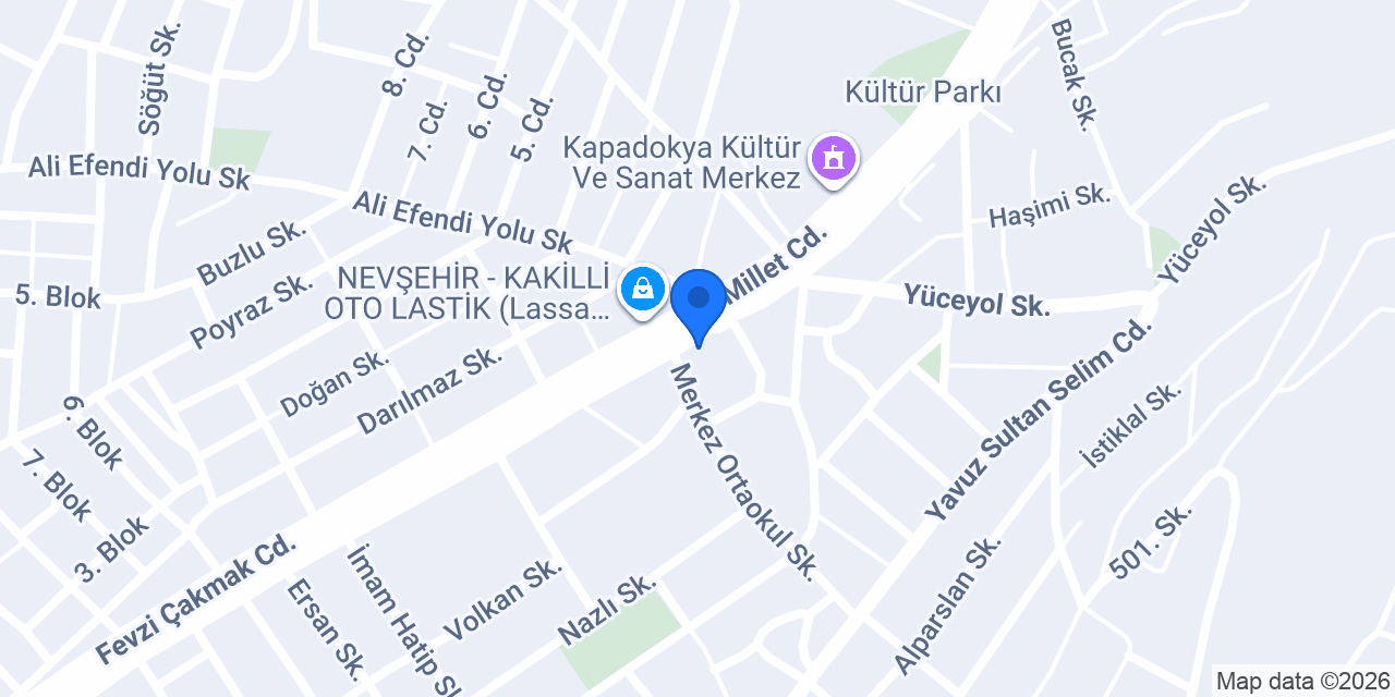 OTLAS LASTİK konumu
