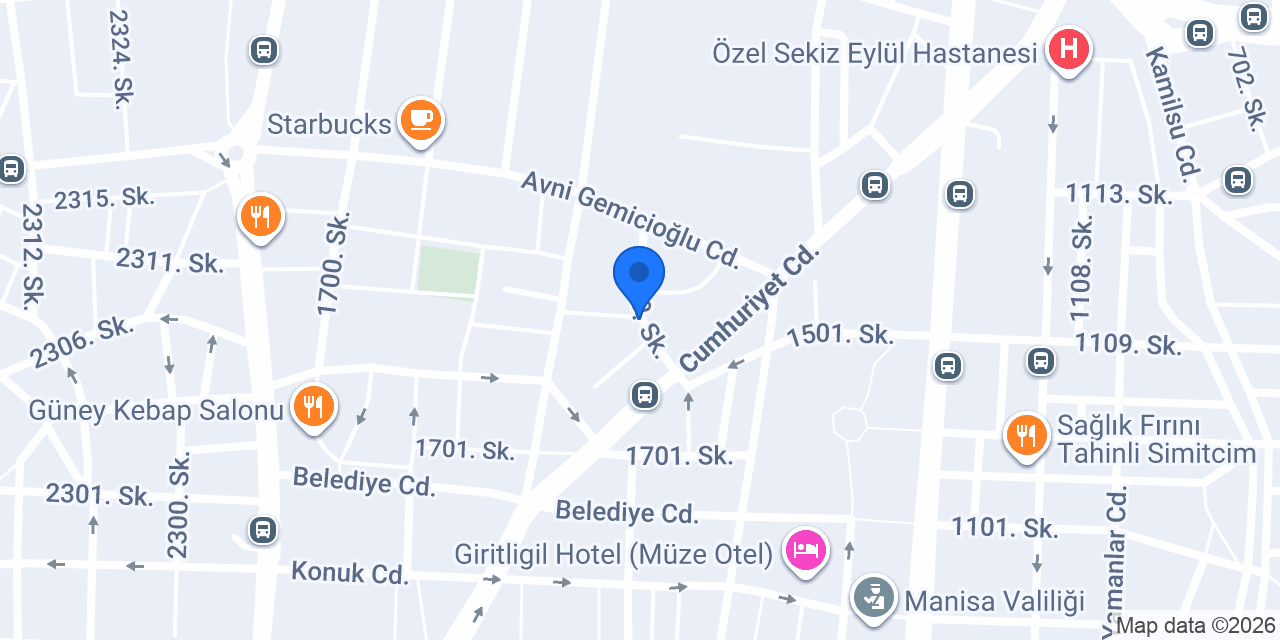 Manisa Tonerci konumu
