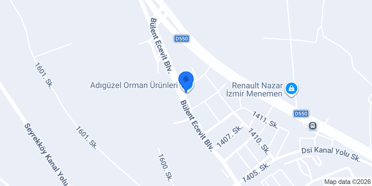 Adıgüzel Orman Ürünleri konumu