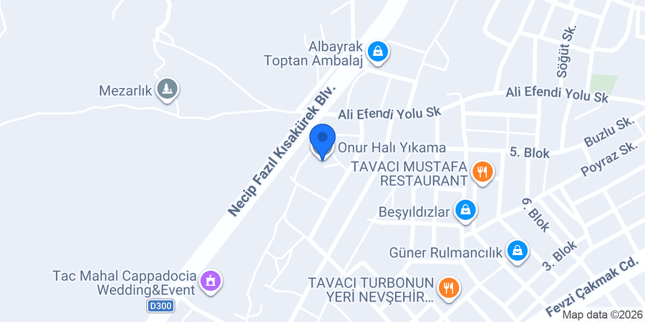 Onur Halı Yıkama konumu