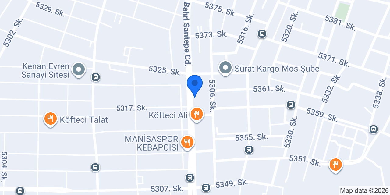 TEB Manisa Sanayi Şubesi konumu