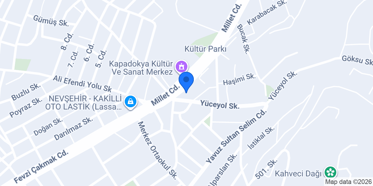 Halkbank Kapadokya Şubesi konumu