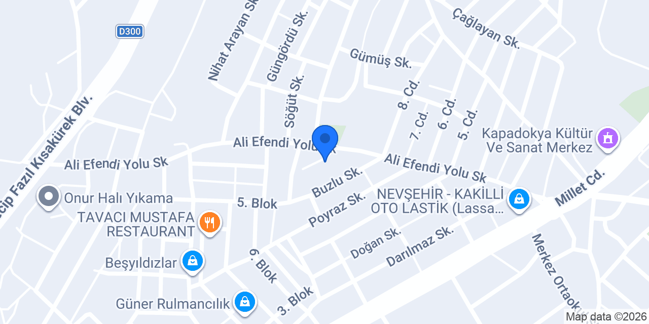 Nevşehir Camcı Hızlı Cam konumu
