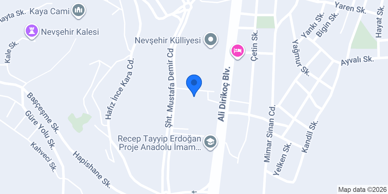 Nevşehir Müftülüğü konumu