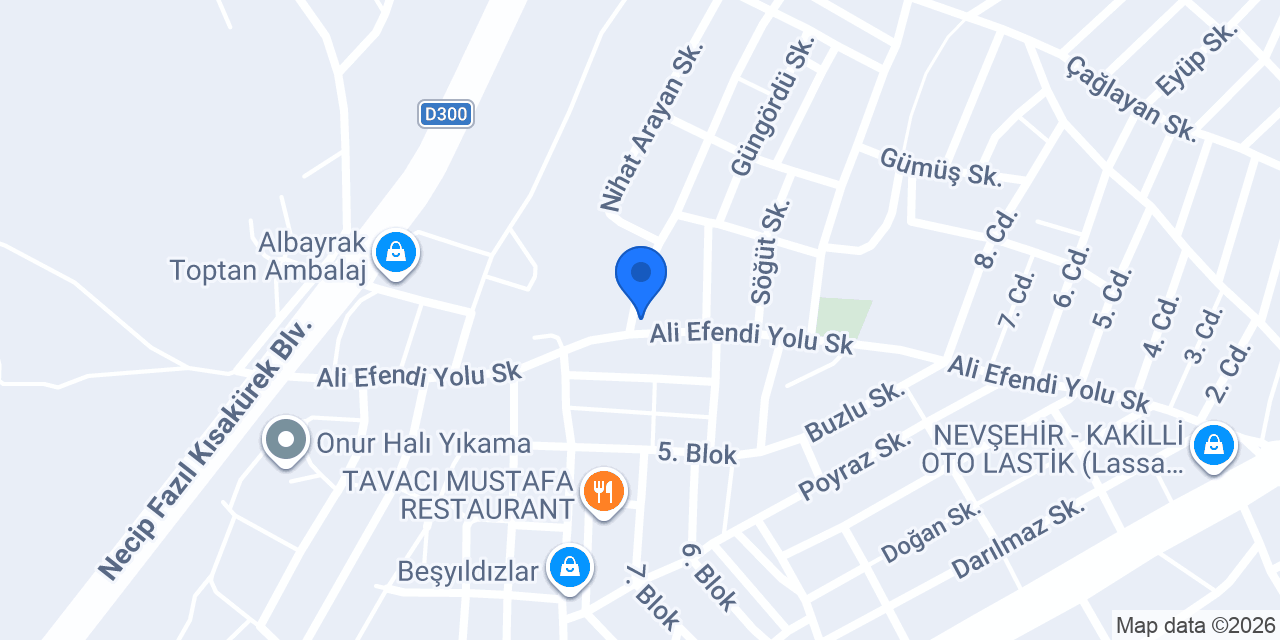 Gündüzler Boya Nevşehir konumu