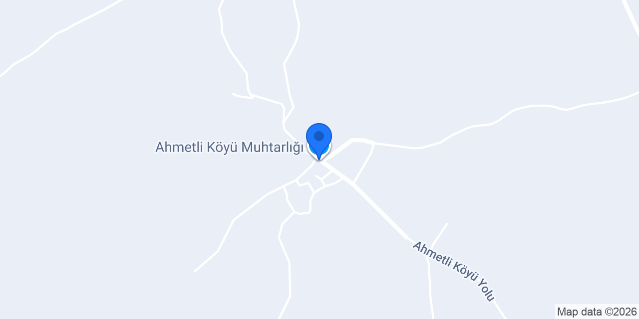 Ahmetli Köyü Muhtarlığı konumu