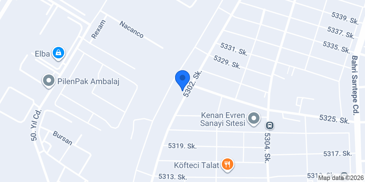 Yüzgenkaya Kerestecilik konumu