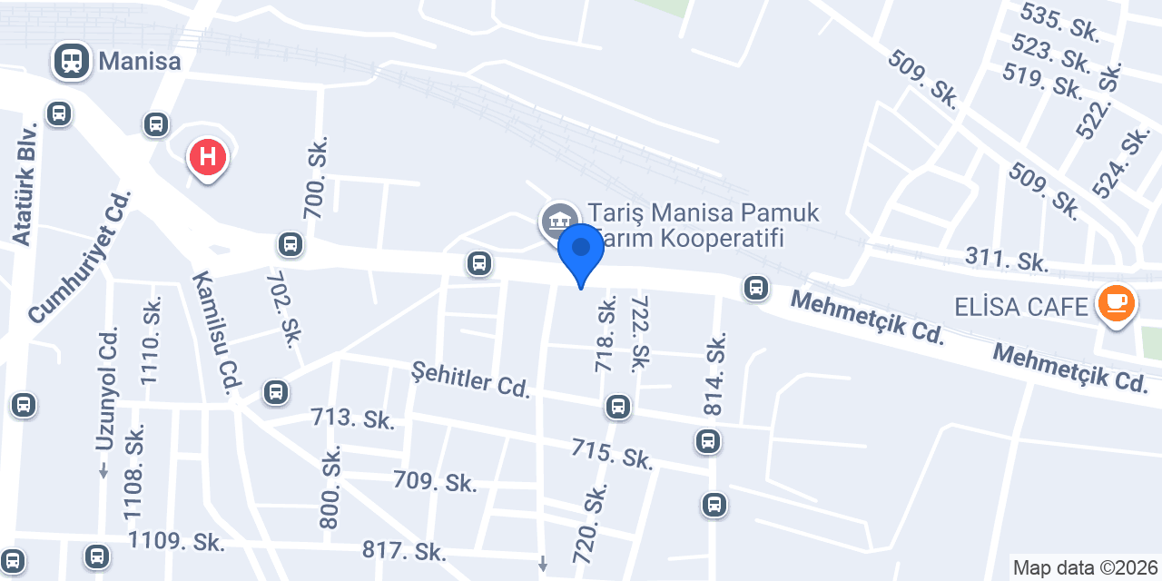 Hamak Otel Manisa konumu