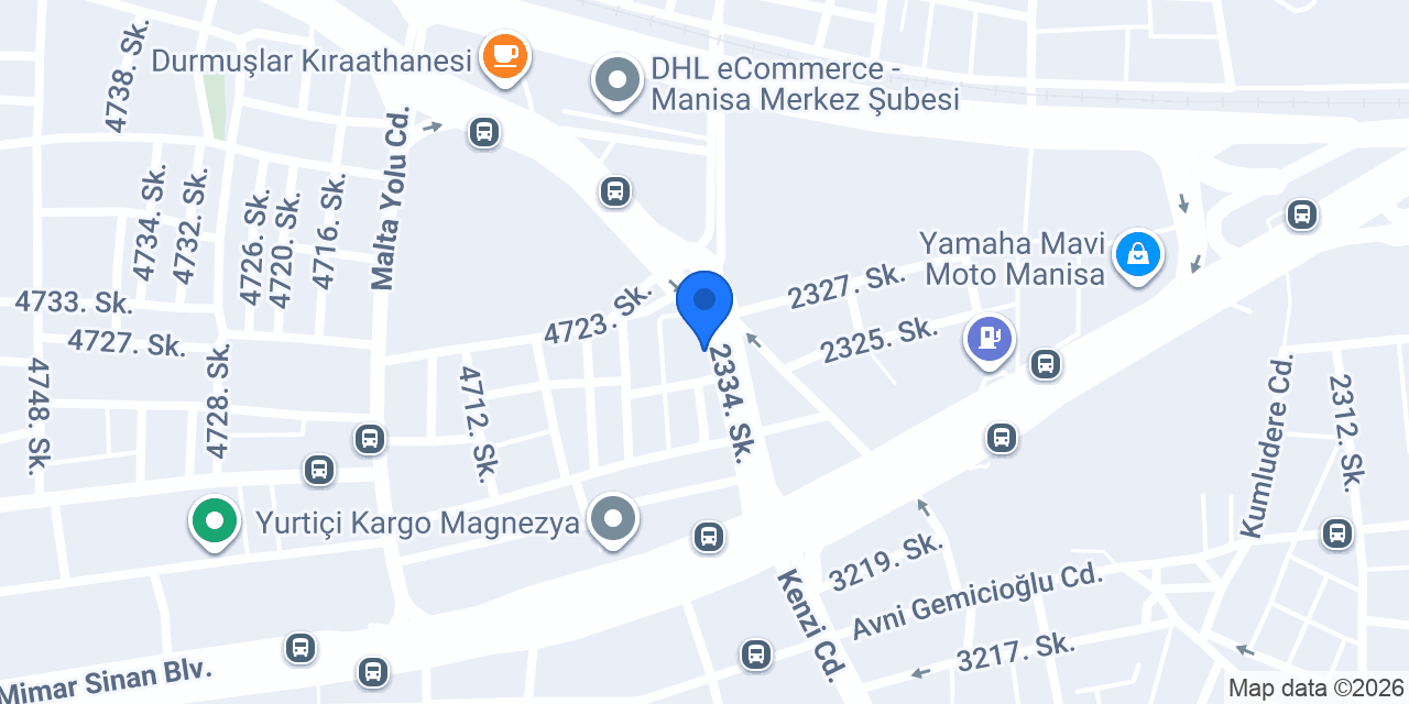 Garenta Manisa Şehir Araç Kiralama konumu