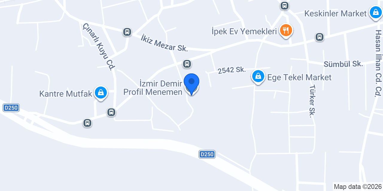 İzmir Demir Profil Menemen konumu