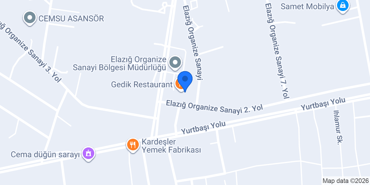 Gedik Restaurant konumu