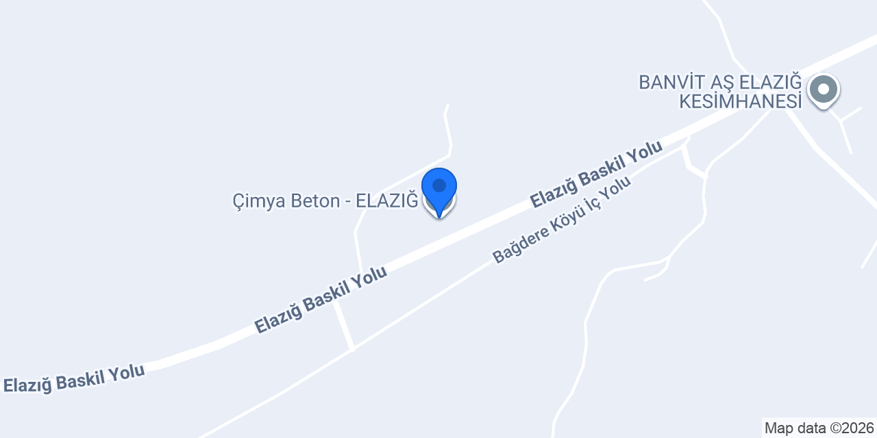 Çimya Beton - ELAZIĞ konumu