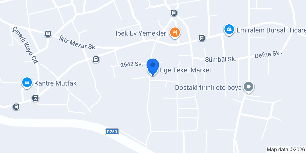 Ege Tekel Market konumu