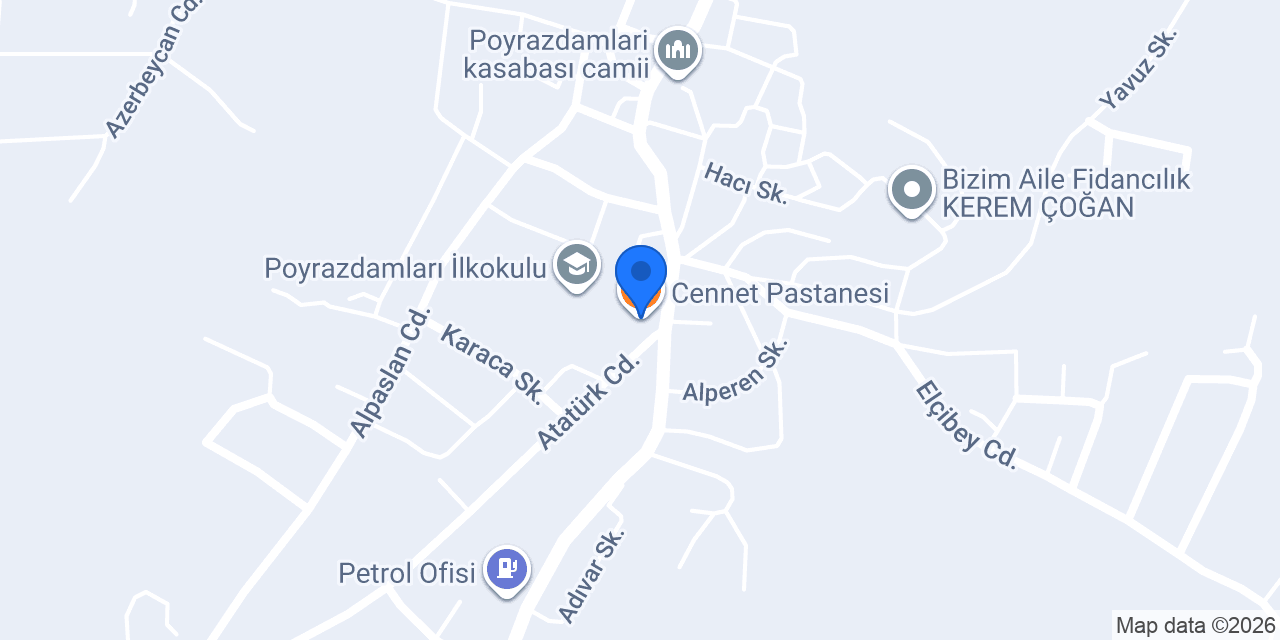 Cennet Pastanesi konumu