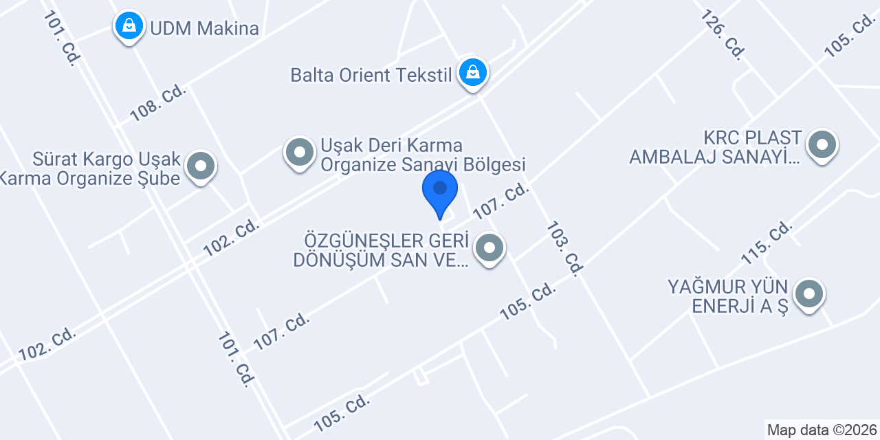 Uşak çınar deri konumu