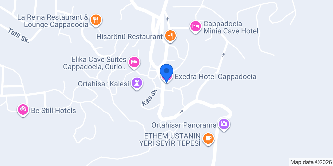 Exedra Hotel Cappadocia konumu