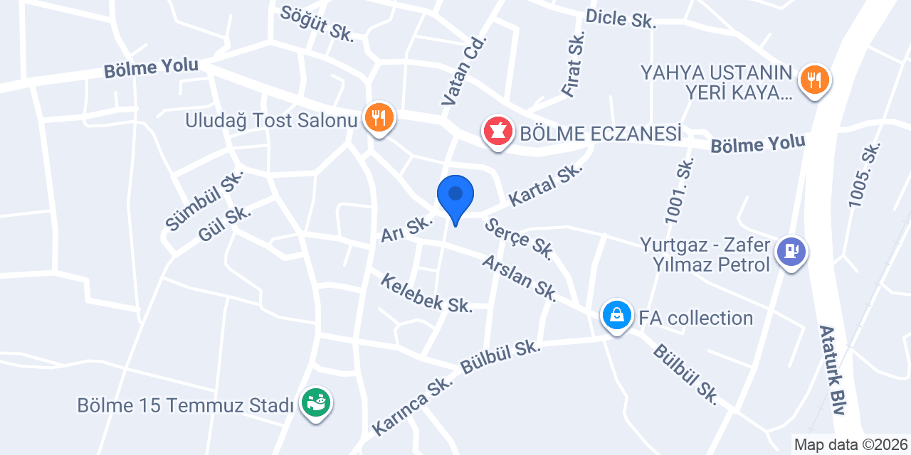 BÖLME DEĞİRMEN konumu