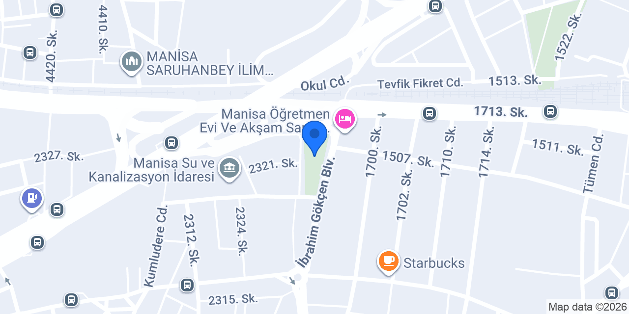 Manisa Gençlik Parkı- (Gençlik Cafe) konumu