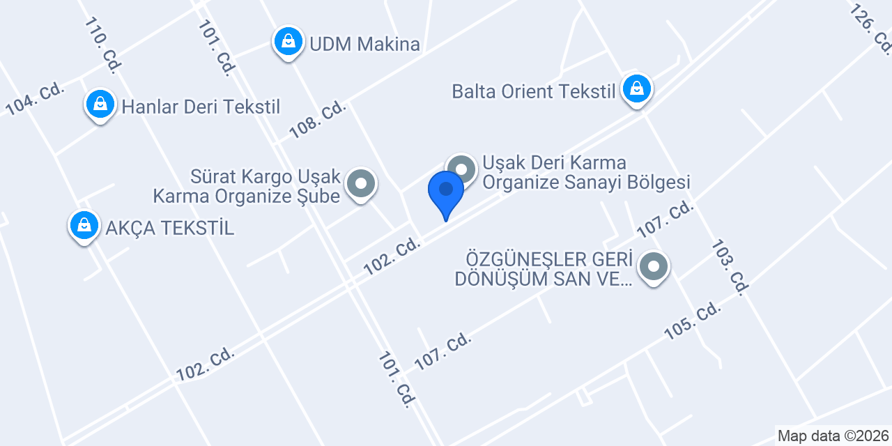 Eryılmaz Deri konumu