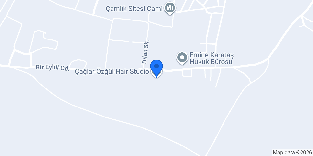 Çağlar Özğül Hair Studio konumu