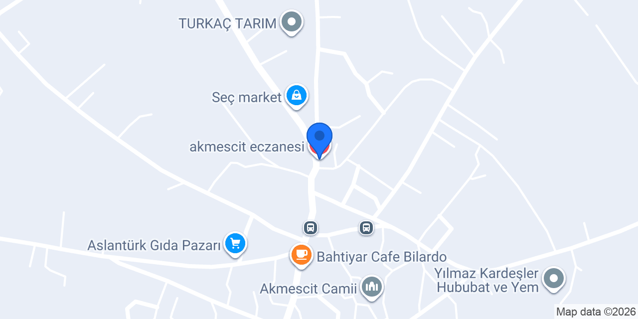 akmescit eczanesi konumu