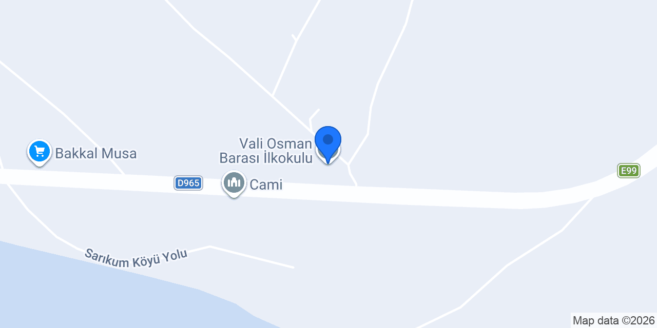 Vali Osman Barası İlkokulu konumu