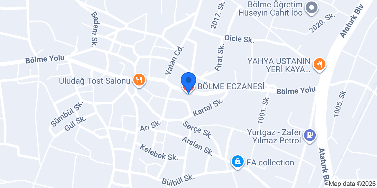 BÖLME ECZANESİ konumu