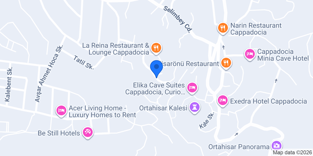 CappaVia Cave Hotel konumu