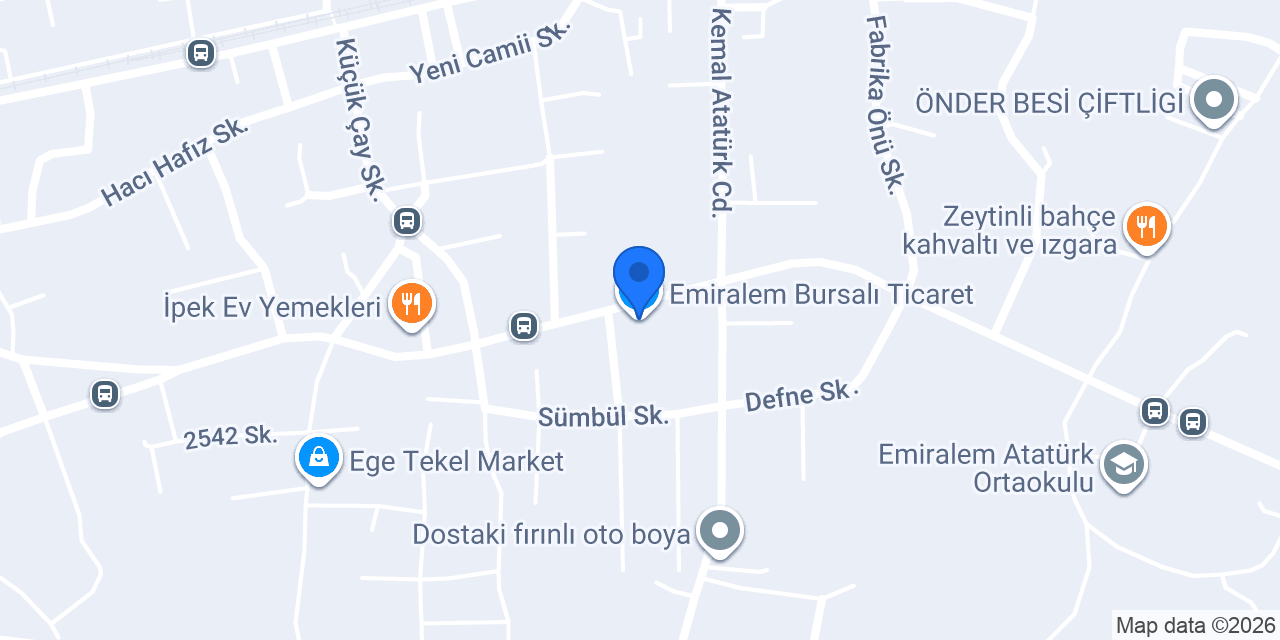 Orhan Fatih Bursalı Ticaret konumu