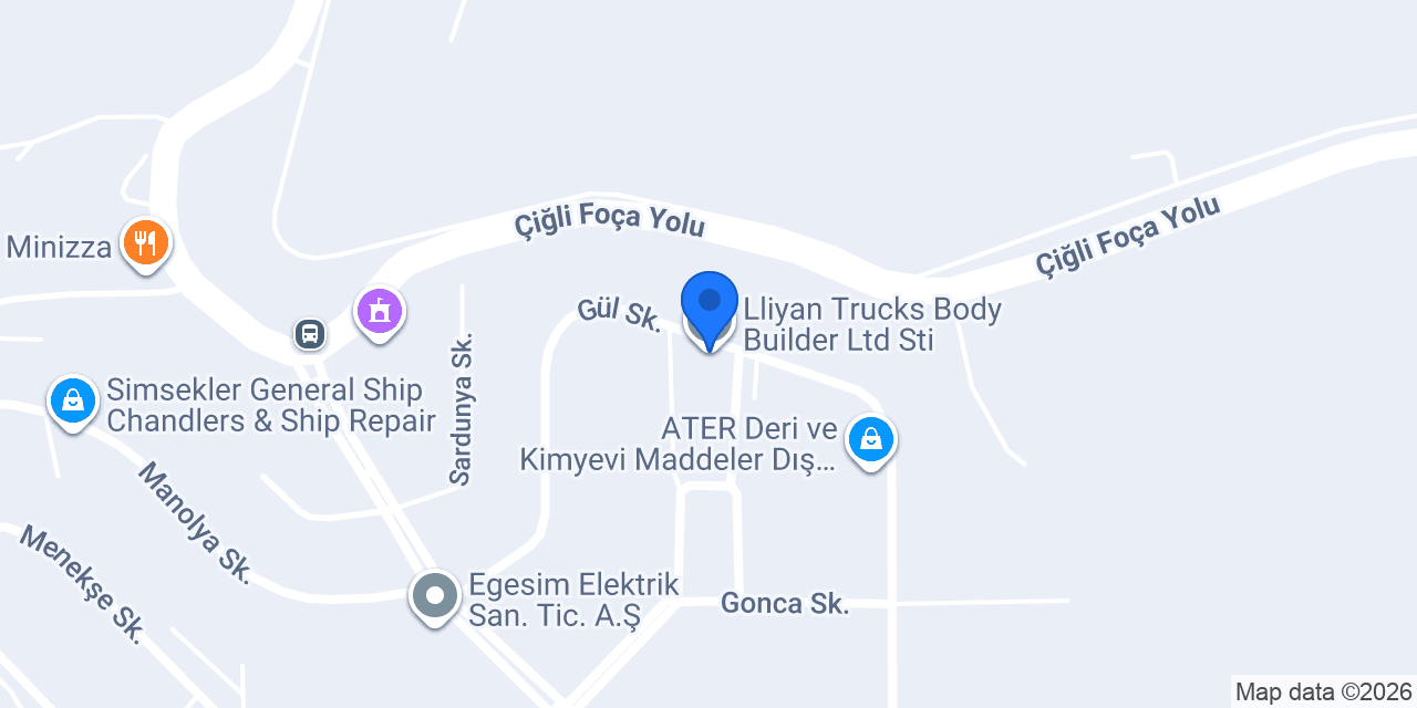 Lliyan Trucks Body Builder Ltd Sti konumu