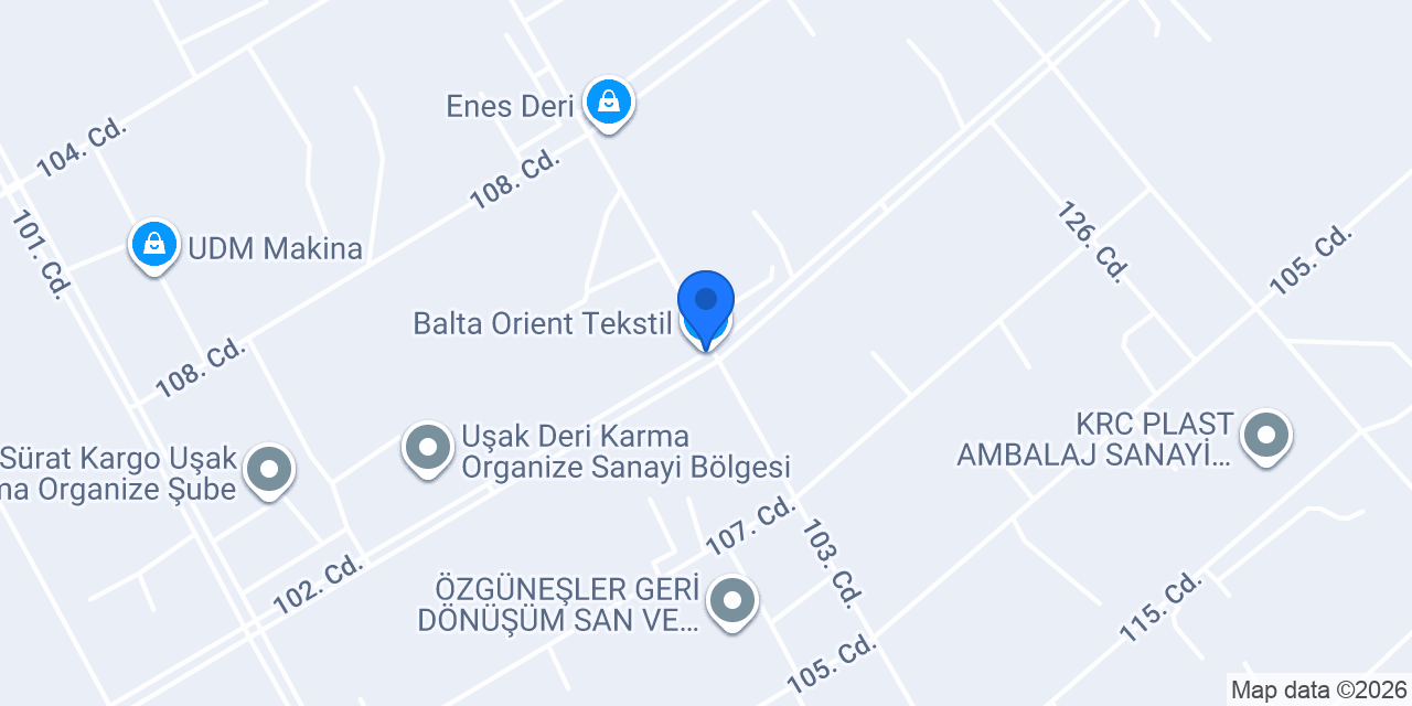 Balta Orient Tekstil konumu