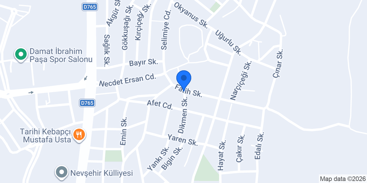Yılmaz Otomotiv konumu