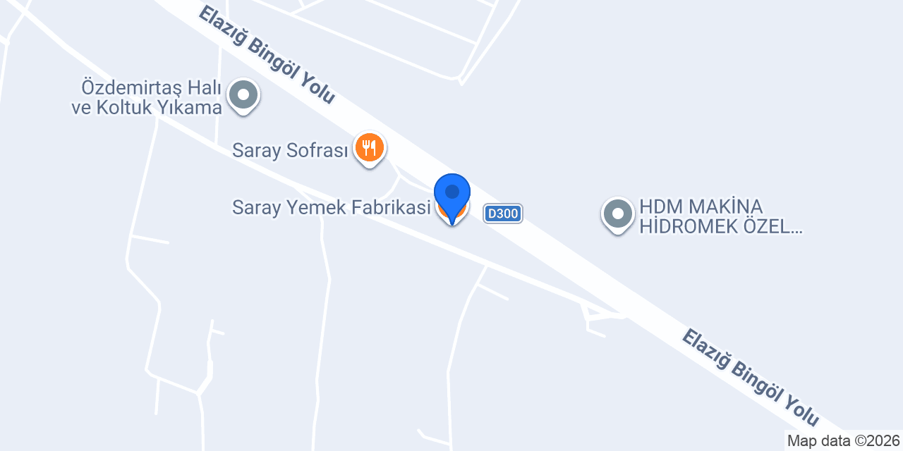 Saray Yemek Fabrikasi konumu