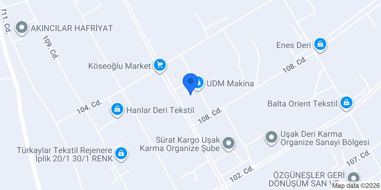 UDM Makina konumu
