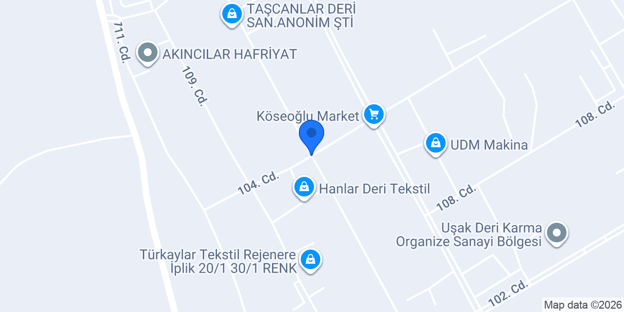 Öztaşcan Deri konumu
