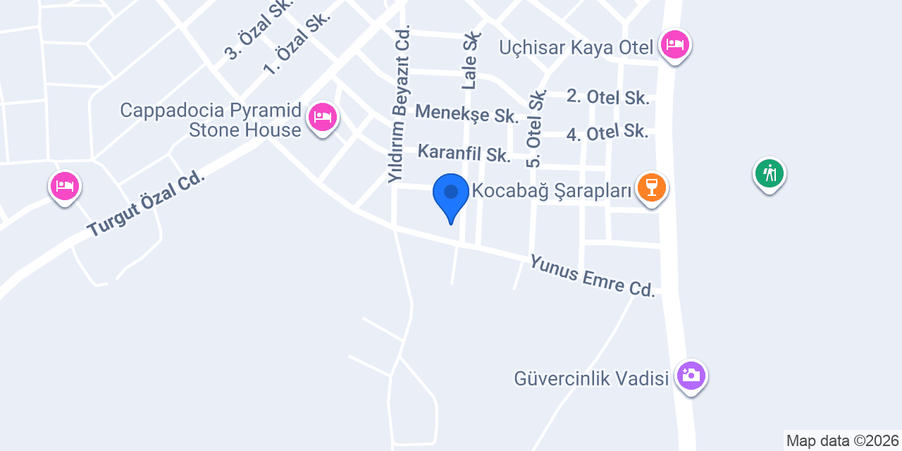 Uchisar Stone House Hotel konumu