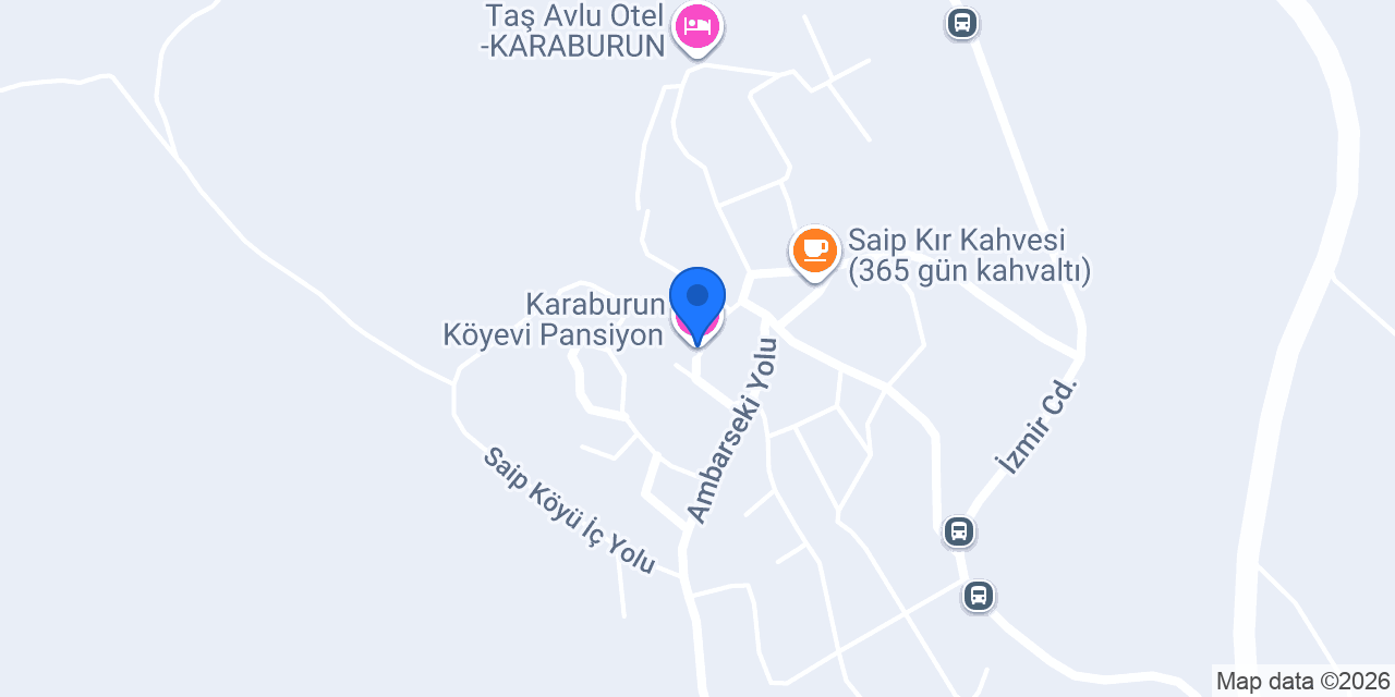 Karaburun Köyevi Pansiyon konumu