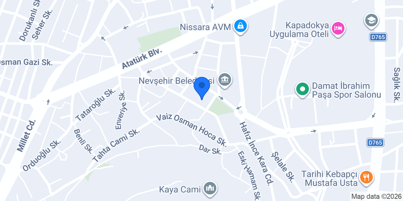 Damat İbrahim Paşa Hamamı konumu
