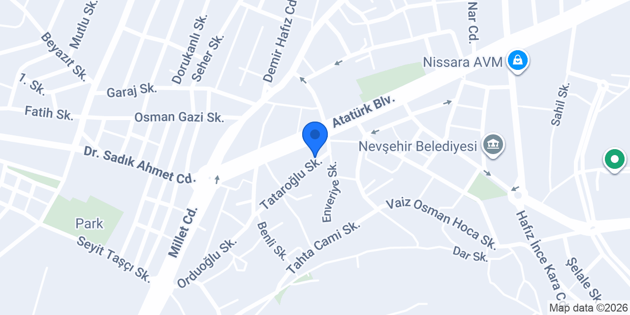 Derya Erkek Kuaför Salonu konumu
