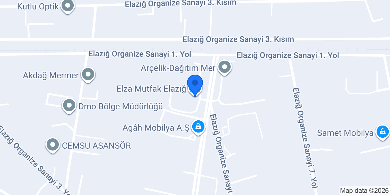 Elza Mutfak Elazığ konumu
