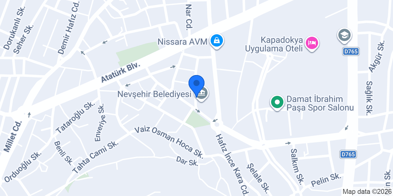 Özbaşak Sürücü Kursu konumu