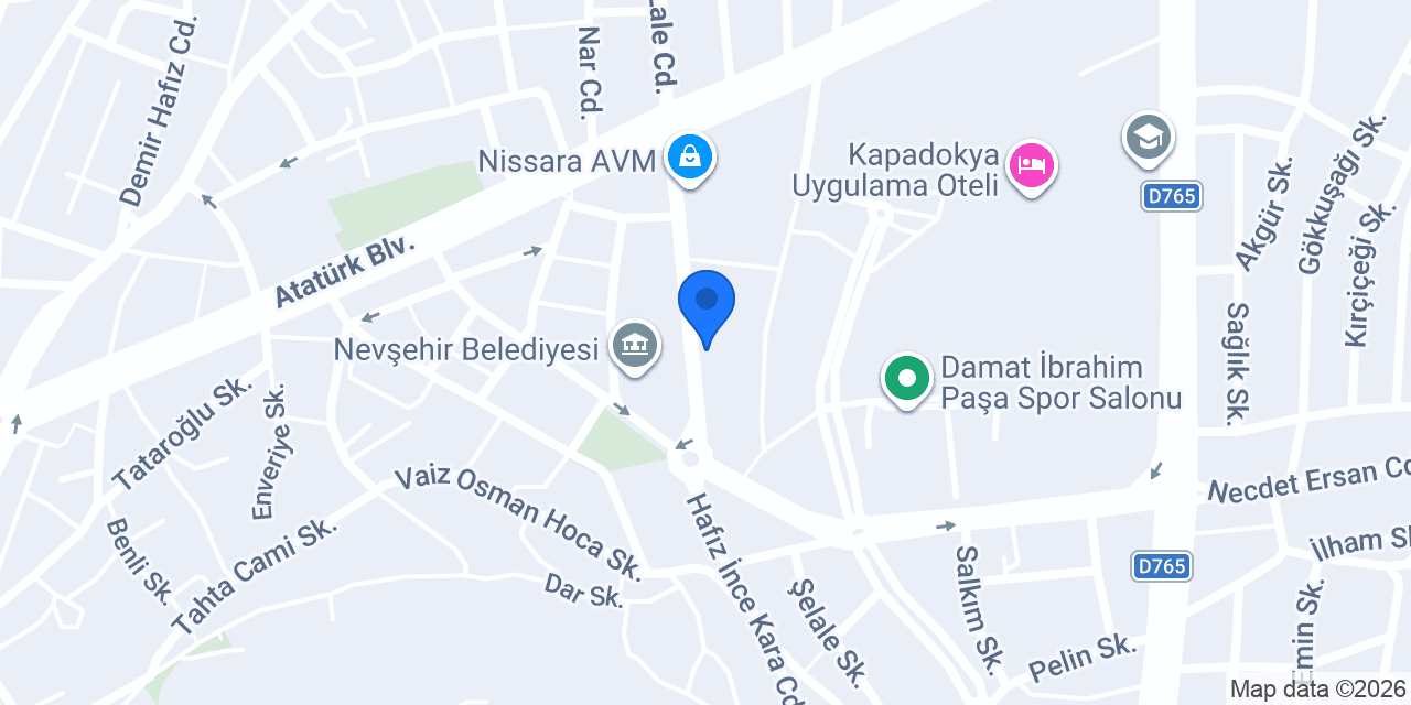 Nevşehir Sürücü Kursu konumu