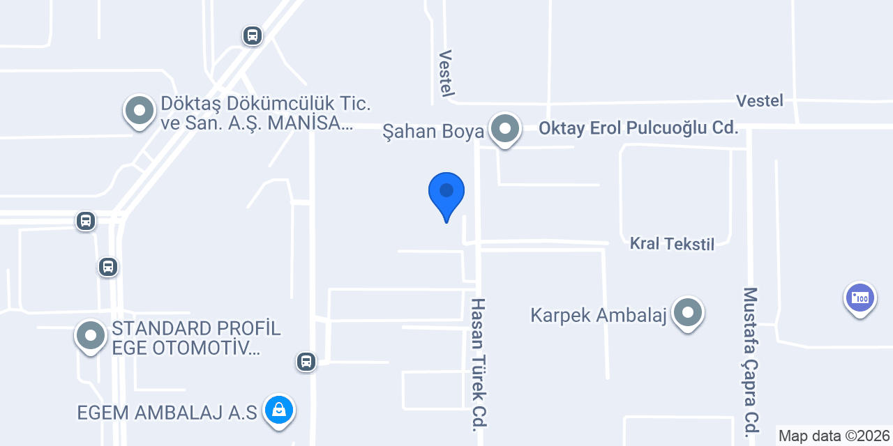 Sanipak - Manisa Üretim Tesisi konumu