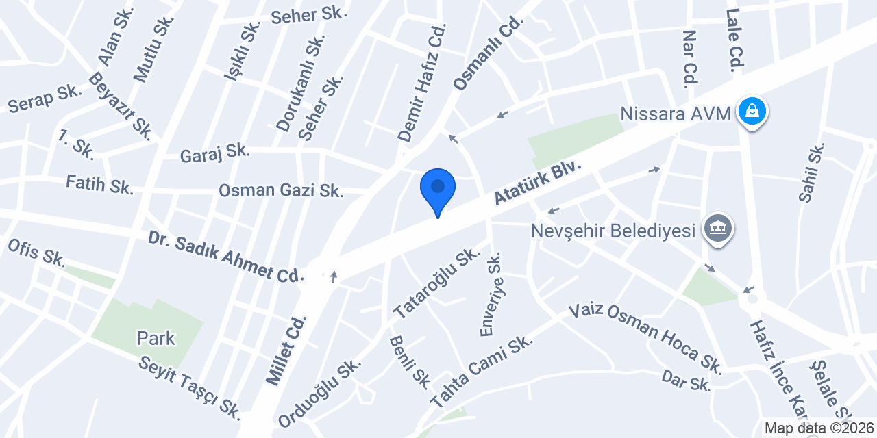 HAKAN ELEKTRONİK NEVŞEHIR konumu