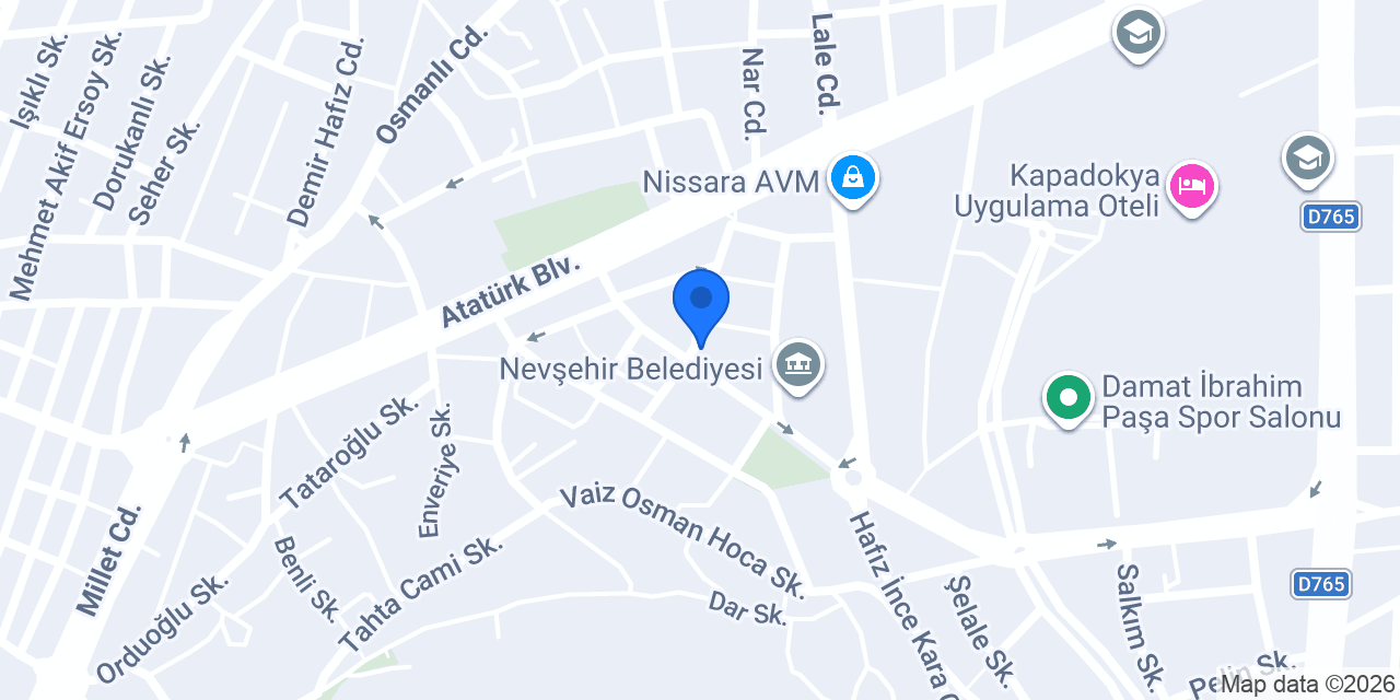 Nevşehir Kuru Kahvecisi konumu